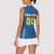 Custom Ukraine Football Women Sleeveless Polo Shirt Come On Zbirna Blue Version