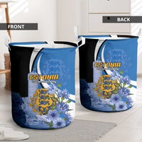 Estonia Independence Day Laundry Basket Pikk Hermann Tower Estonian Pride