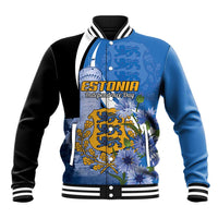 Estonia Independence Day Personalized Baseball Jacket Pikk Hermann Tower Estonian Pride