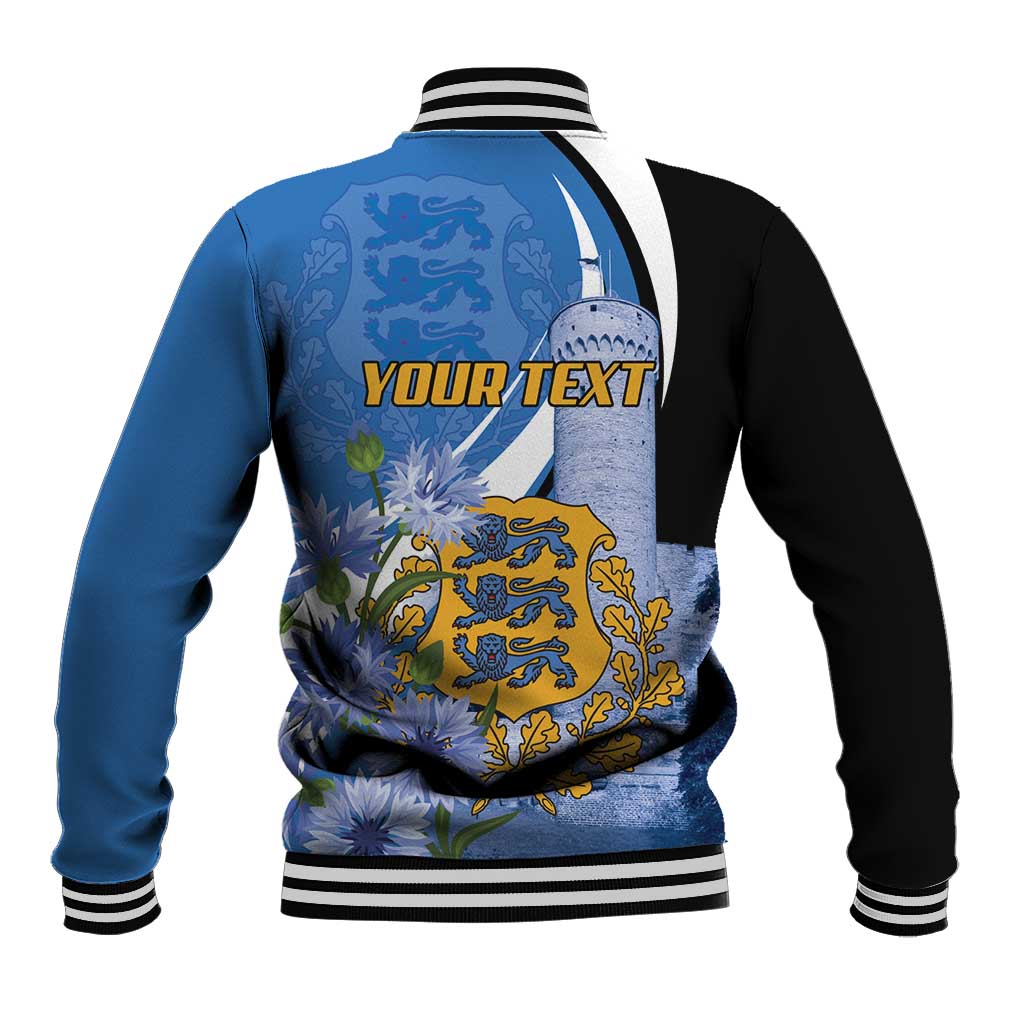 Estonia Independence Day Personalized Baseball Jacket Pikk Hermann Tower Estonian Pride