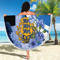 Estonia Independence Day Beach Blanket Pikk Hermann Tower Estonian Pride