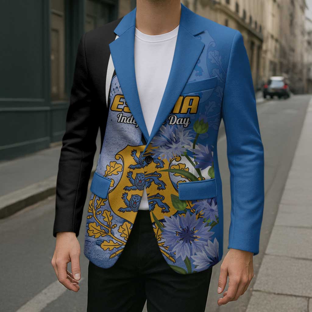 Estonia Independence Day Personalized Blazer Pikk Hermann Tower Estonian Pride