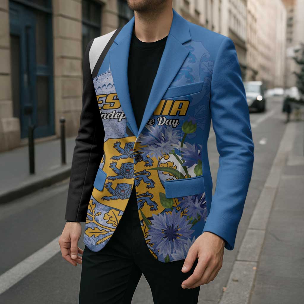 Estonia Independence Day Personalized Blazer Pikk Hermann Tower Estonian Pride