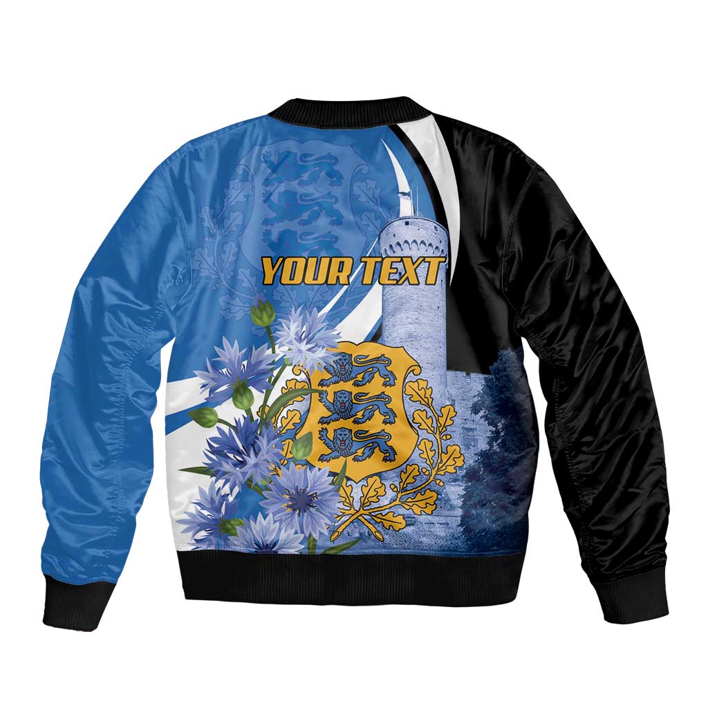Estonia Independence Day Personalized Bomber Jacket Pikk Hermann Tower Estonian Pride