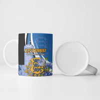Estonia Independence Day Personalized Ceramic Mug Pikk Hermann Tower Estonian Pride
