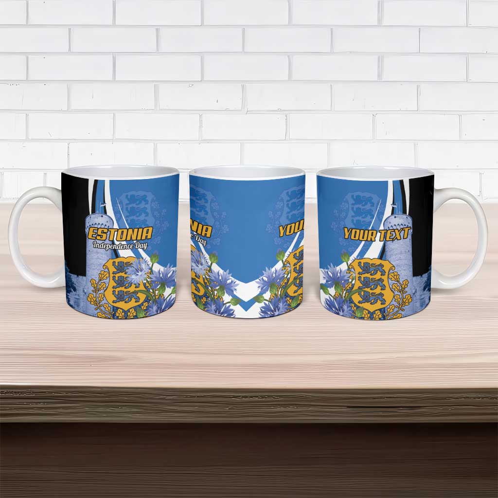 Estonia Independence Day Personalized Ceramic Mug Pikk Hermann Tower Estonian Pride