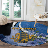 Estonia Independence Day Round Carpet Pikk Hermann Tower Estonian Pride