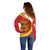 Guernsey Coat Of Arms Off Shoulder Sweater Sporty Style