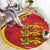 Guernsey Coat Of Arms Round Carpet Sporty Style