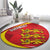 Guernsey Coat Of Arms Round Carpet Sporty Style