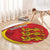 Guernsey Coat Of Arms Round Carpet Sporty Style