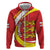 Guernsey Coat Of Arms Zip Hoodie Sporty Style