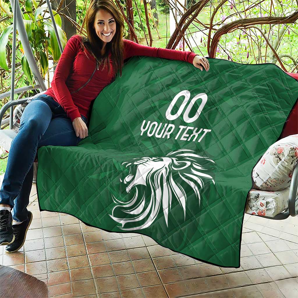 Custom Guernsey Football Quilt Go Champions