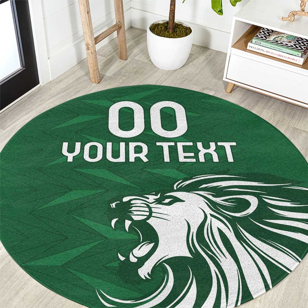 Custom Guernsey Football Round Carpet Go Champions