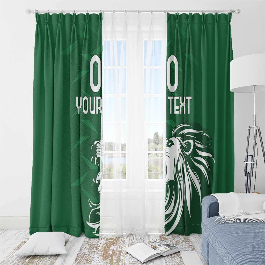 Custom Guernsey Football Window Curtain Go Champions