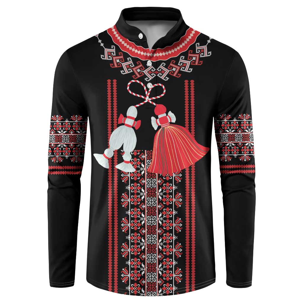 Traditional Spring Martisor Day Button Sweatshirt Romanian Embroidery Patterns