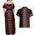 Traditional Spring Martisor Day Couples Matching Off Shoulder Maxi Dress and Hawaiian Shirt Romanian Embroidery Patterns