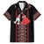 Traditional Spring Martisor Day Family Matching Off The Shoulder Long Sleeve Dress and Hawaiian Shirt Romanian Embroidery Patterns