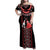 Traditional Spring Martisor Day Family Matching Off Shoulder Maxi Dress and Hawaiian Shirt Romanian Embroidery Patterns