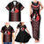 Traditional Spring Martisor Day Family Matching Tank Maxi Dress and Hawaiian Shirt Romanian Embroidery Patterns