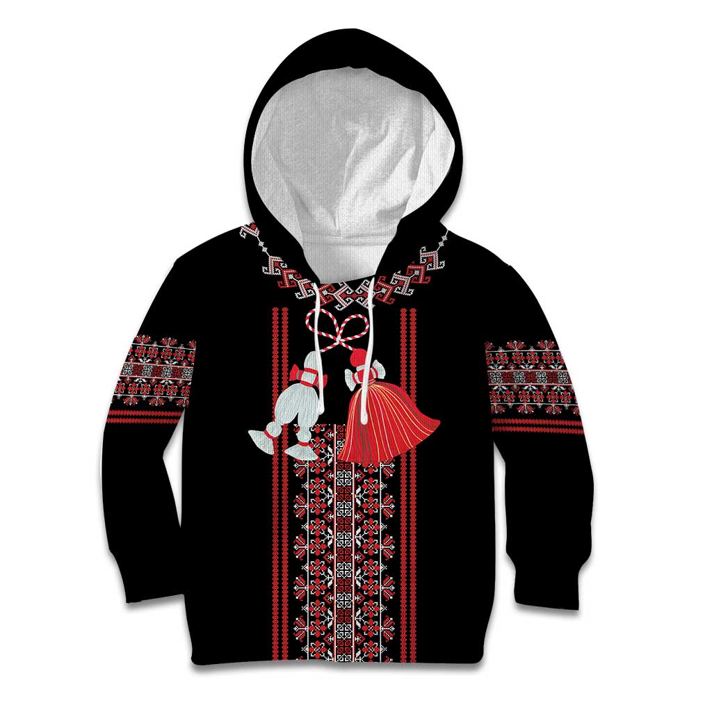 Traditional Spring Martisor Day Kid Hoodie Romanian Embroidery Patterns