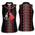 Traditional Spring Martisor Day Women Sleeveless Polo Shirt Romanian Embroidery Patterns