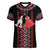 Traditional Spring Martisor Day Women V-Neck T-Shirt Romanian Embroidery Patterns