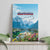 Slovenia Canvas Wall Art Mount Triglav With Map