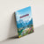 Slovenia Canvas Wall Art Mount Triglav With Map