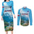 Slovenia Couples Matching Long Sleeve Bodycon Dress and Long Sleeve Button Shirt Mount Triglav With Map