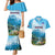 Slovenia Couples Matching Mermaid Dress and Hawaiian Shirt Mount Triglav With Map