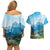 Slovenia Couples Matching Off Shoulder Short Dress and Hawaiian Shirt Mount Triglav With Map