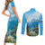 Slovenia Couples Matching Short Sleeve Bodycon Dress and Long Sleeve Button Shirt Mount Triglav With Map