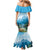 Slovenia Family Matching Mermaid Dress and Hawaiian Shirt Mount Triglav With Map