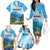 Slovenia Family Matching Off The Shoulder Long Sleeve Dress and Hawaiian Shirt Mount Triglav With Map