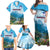 Slovenia Family Matching Off Shoulder Maxi Dress and Hawaiian Shirt Mount Triglav With Map