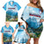 Slovenia Family Matching Off Shoulder Short Dress and Hawaiian Shirt Mount Triglav With Map