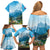 Slovenia Family Matching Off Shoulder Short Dress and Hawaiian Shirt Mount Triglav With Map