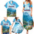 Slovenia Family Matching Summer Maxi Dress and Hawaiian Shirt Mount Triglav With Map