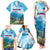 Slovenia Family Matching Tank Maxi Dress and Hawaiian Shirt Mount Triglav With Map