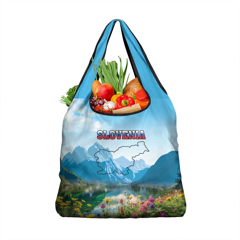 Slovenia Grocery Bag Mount Triglav With Map