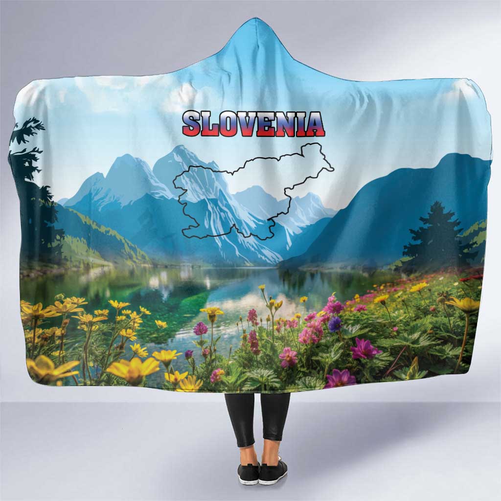 Slovenia Hooded Blanket Mount Triglav With Map