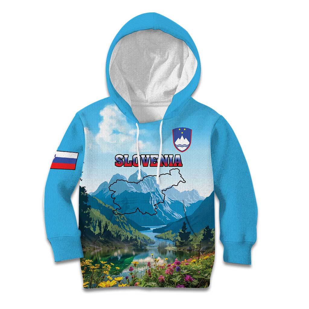 Slovenia Kid Hoodie Mount Triglav With Map