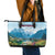 Slovenia Leather Tote Bag Mount Triglav With Map