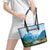 Slovenia Leather Tote Bag Mount Triglav With Map