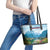 Slovenia Leather Tote Bag Mount Triglav With Map