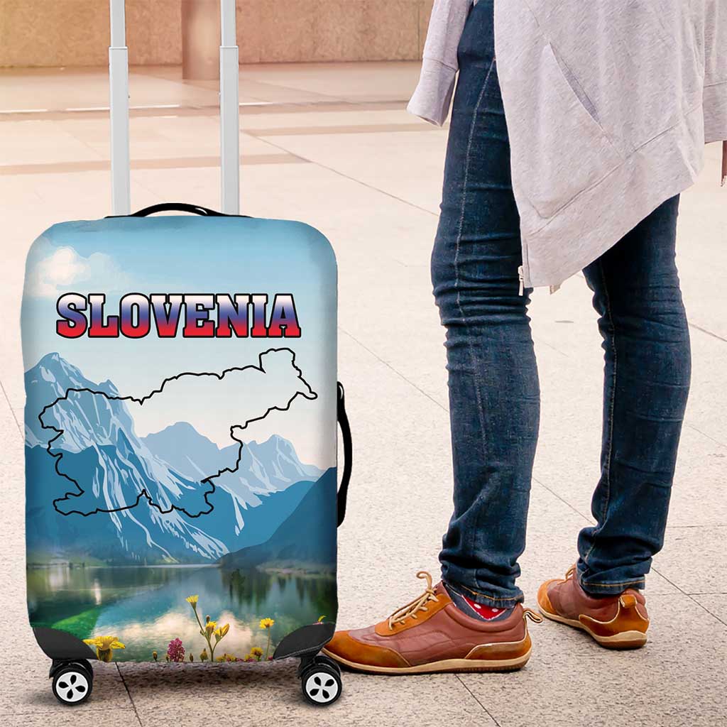 Slovenia Luggage Cover Mount Triglav With Map