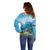 Slovenia Off Shoulder Sweater Mount Triglav With Map