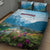 Slovenia Quilt Bed Set Mount Triglav With Map