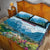 Slovenia Quilt Bed Set Mount Triglav With Map